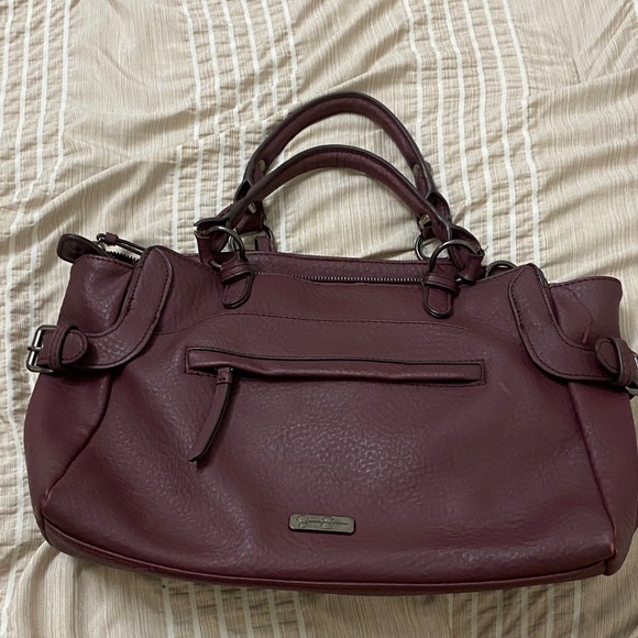 Jessica Simpson Deep Burgundy Shoulder Bag - Picture 1 of 5